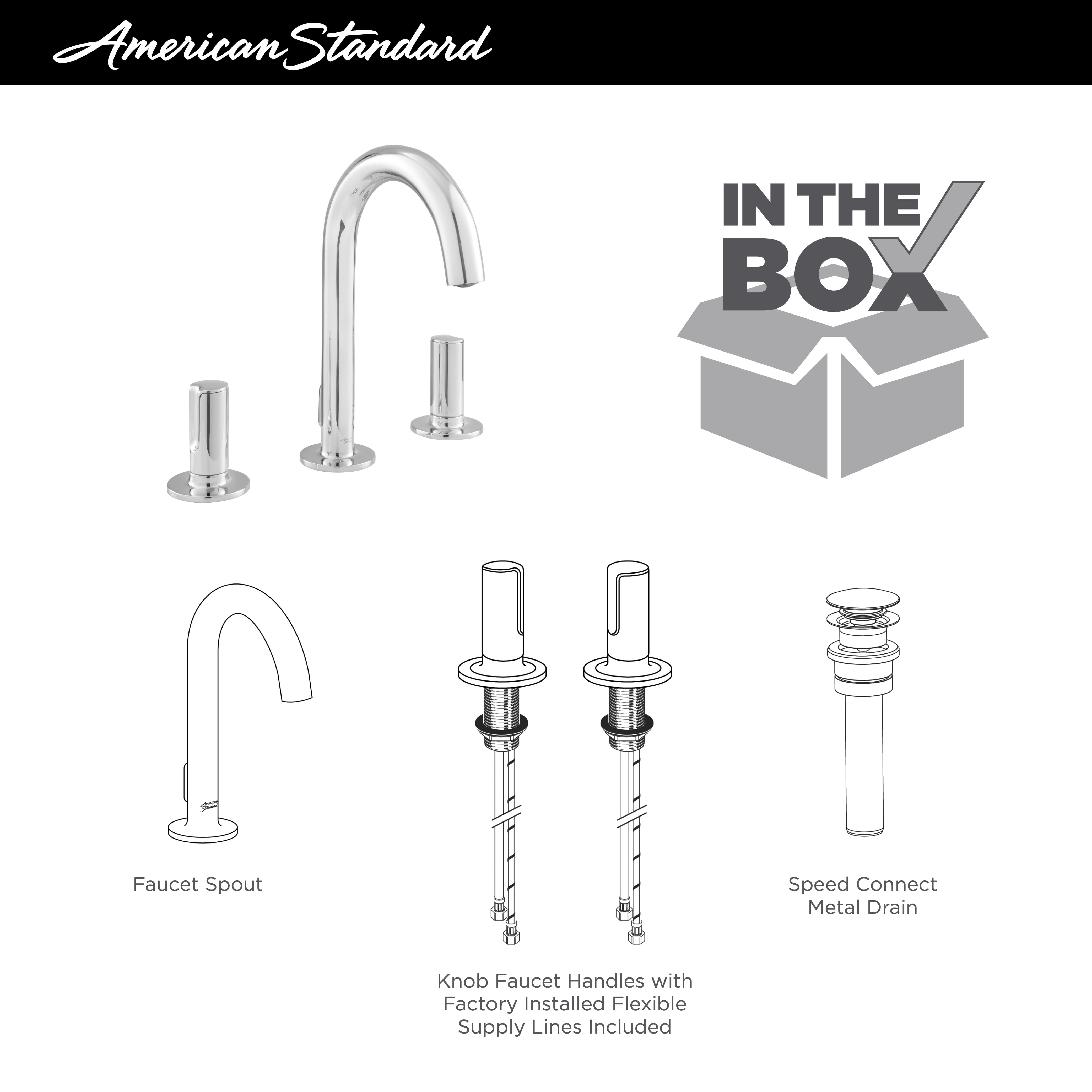 Studio® S 8-Inch Widespread 2-Handle Bathroom Faucet 1.2 gpm/4.5 L/min With Knob Handles